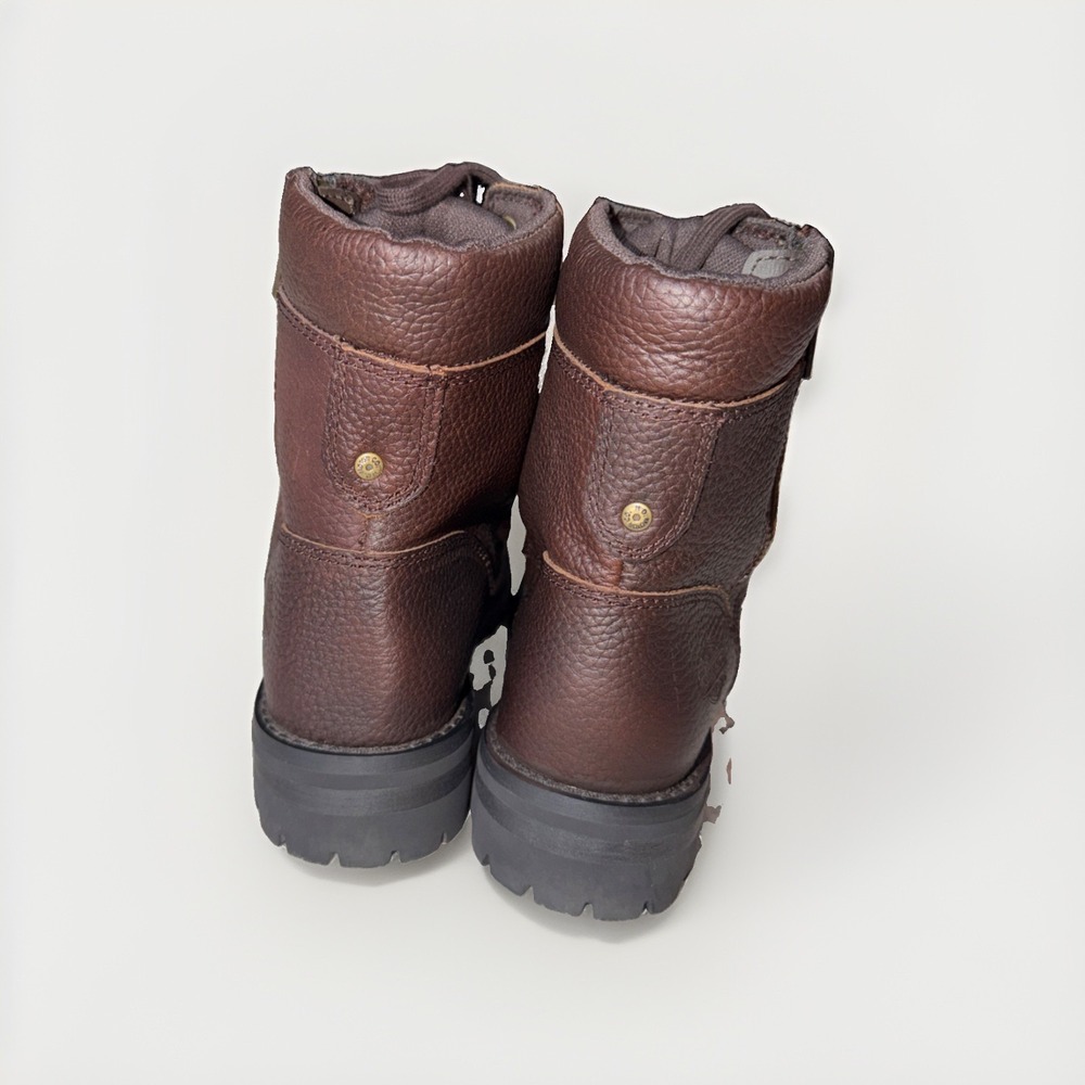 Harley-Davidson Women's Size 8 Nolana 6" Brown Motorcycle Boots Pebbled Leather - Picture 10 of 12
